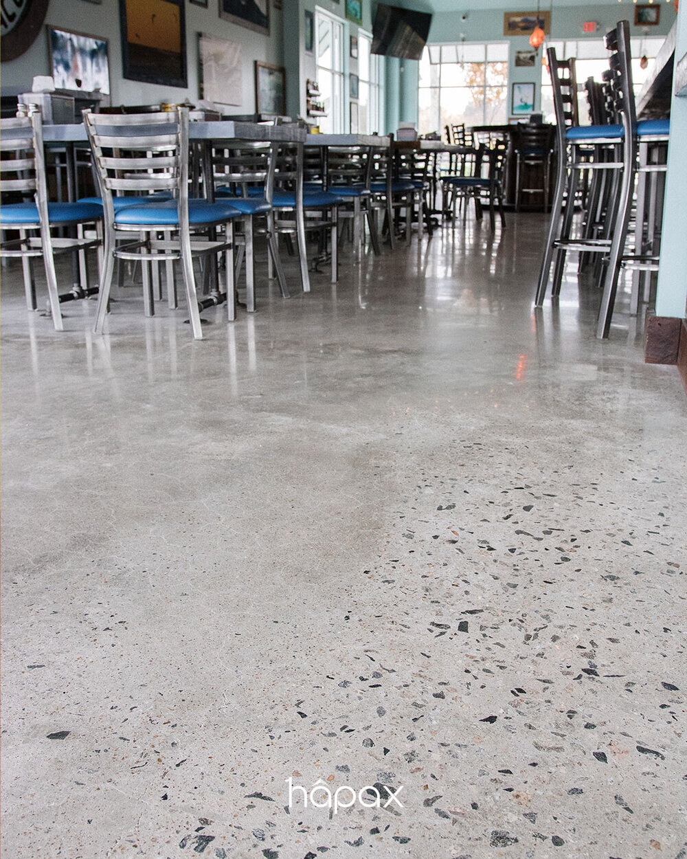 Pelon’s — Polished concrete floor