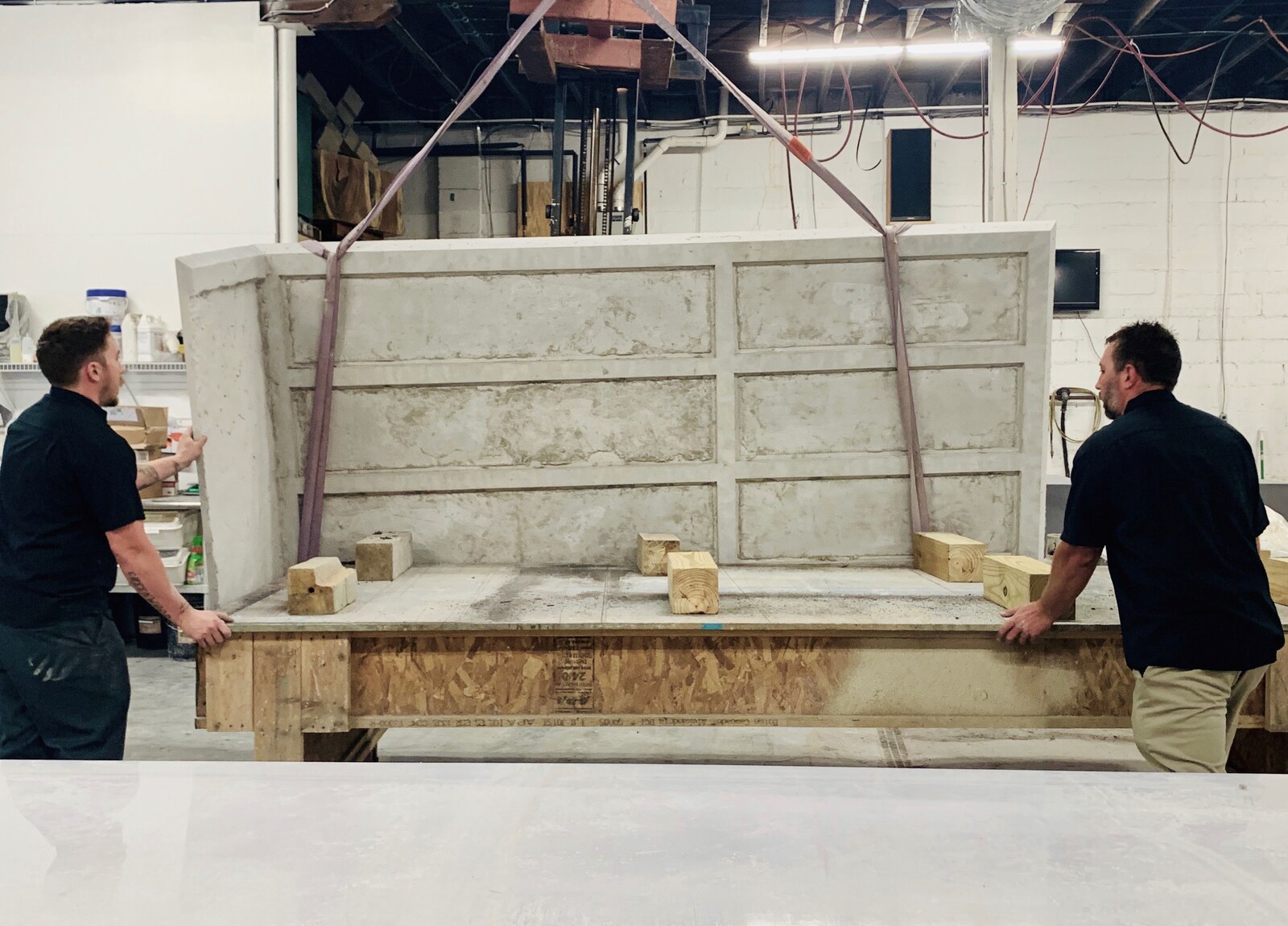 Waterfall Island — Concrete island, Waterfall leg